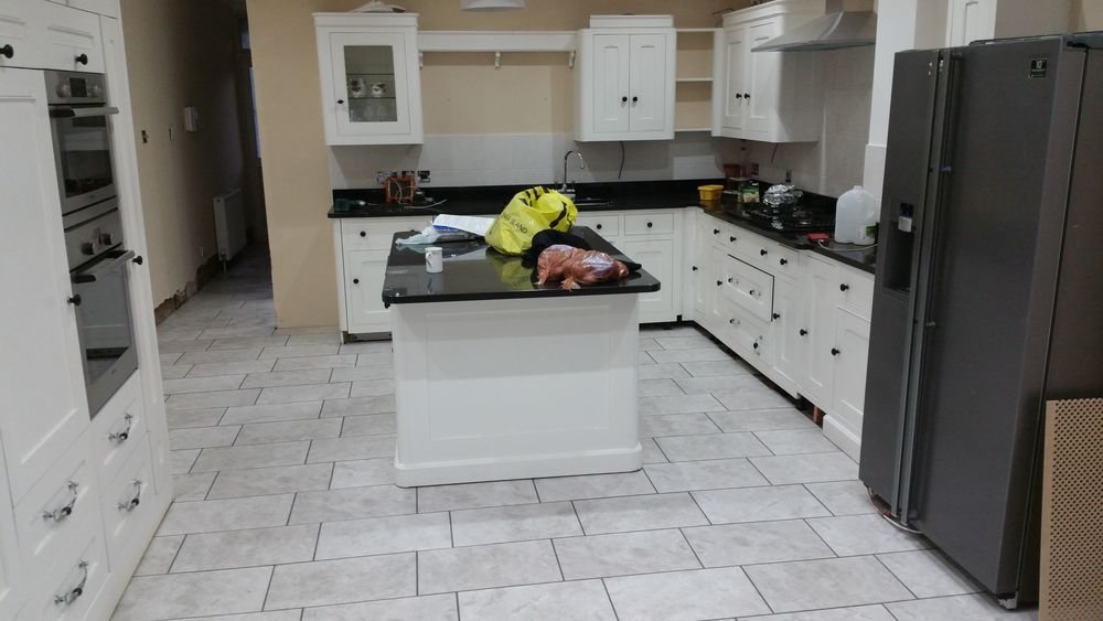 Kitchen installation in progress by GS Renovation, London